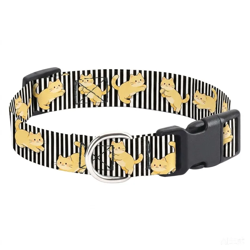 Black / White / Cat / Stripe