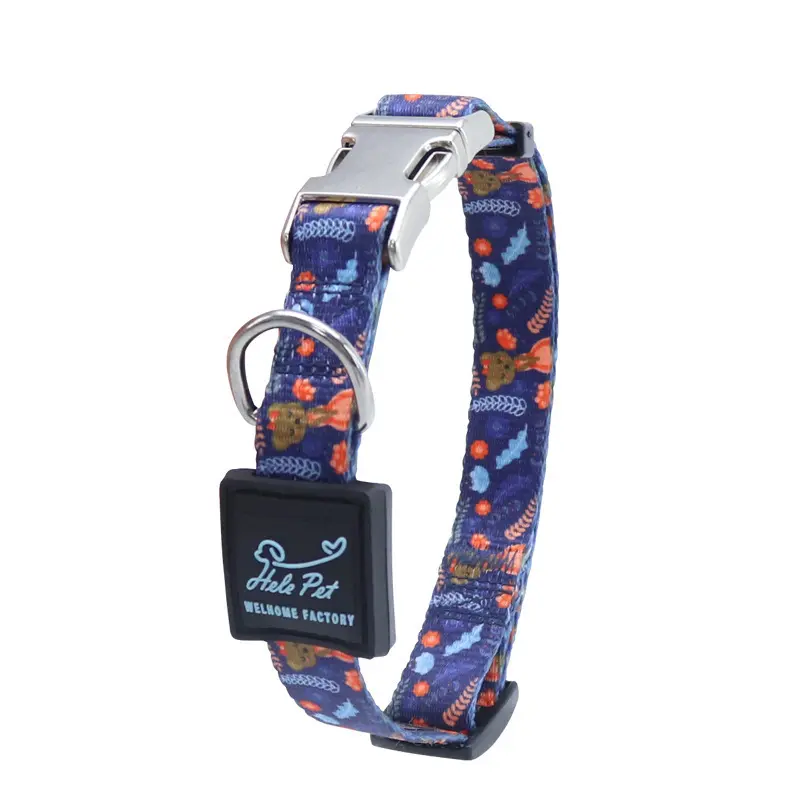 Bear print C-T01 dog collar thumbnail