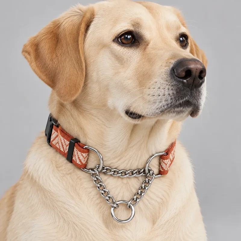 Orange Pattern Martingale — on-pet product visualization
